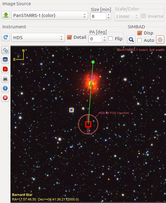 Finding Chart for Barnad star