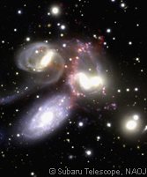 ステファンの5つ子にみられる星生成活動