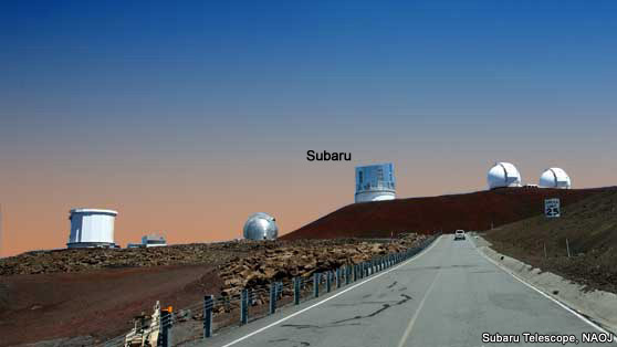 Subaru Telescope on the  Summit