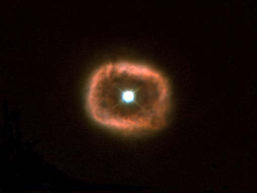 Death of a star seen in the near-infrared