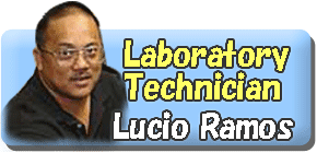 Laboratory Technician Lucio Ramos