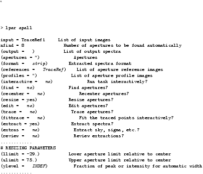 \begin{figure}
\lq
\begin{alltt}
\relax{}
 {\footnotesize
 > lpar apall...
... automatic width
 ............
 }
 \relax \end{alltt}
\end{figure}