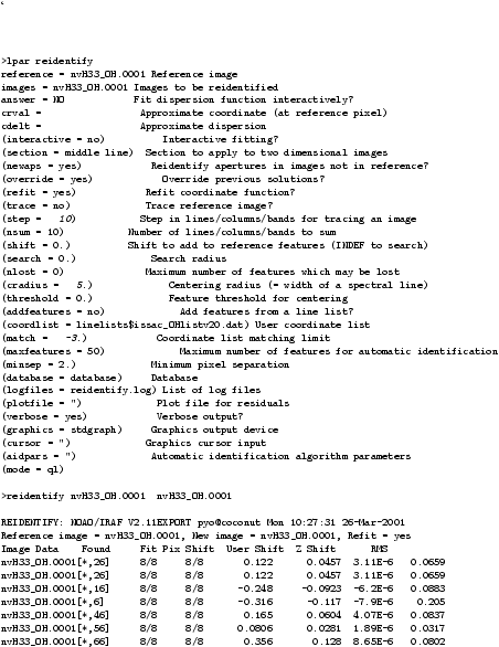 \begin{figure}
\lq
\begin{alltt}
\relax{}
 {\footnotesize
 >lpar reident...
.../8 8/8 0.356 0.128 8.65E-6 0.0802
 }
 \relax \end{alltt}
\end{figure}