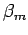 $ \beta_{m}$