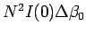 $ N^2 I(0) \Delta \beta_0$