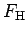 $ F_{\rm H}$