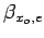 $ \beta_{x_o,e}$