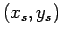 $ (x_s, y_s)$