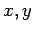 $ x, y$