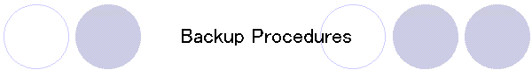 Backup Procedures